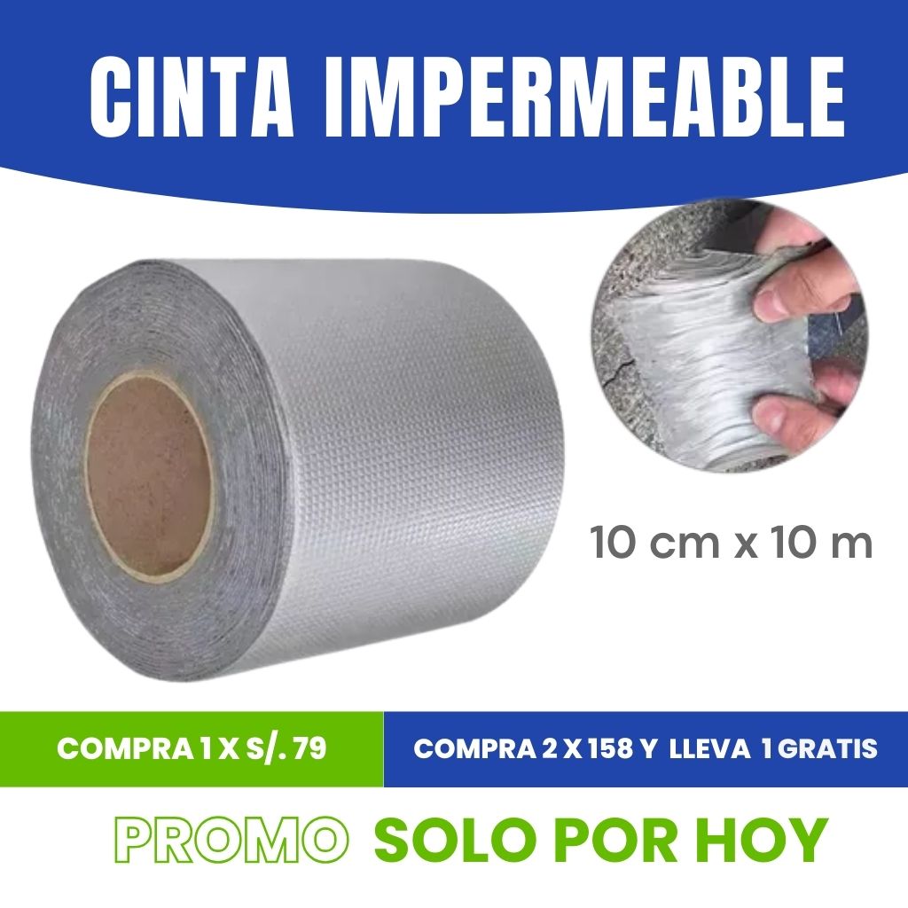 Cinta Impermeable 10cmx10m | ENVÍO GRATIS
