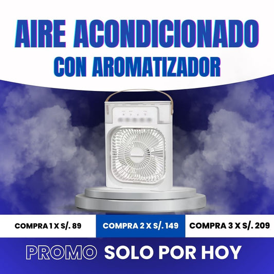 AIRE ACONDICIONADO PORTATIL CON AROMATIZADOR|ENVÍO GRATIS