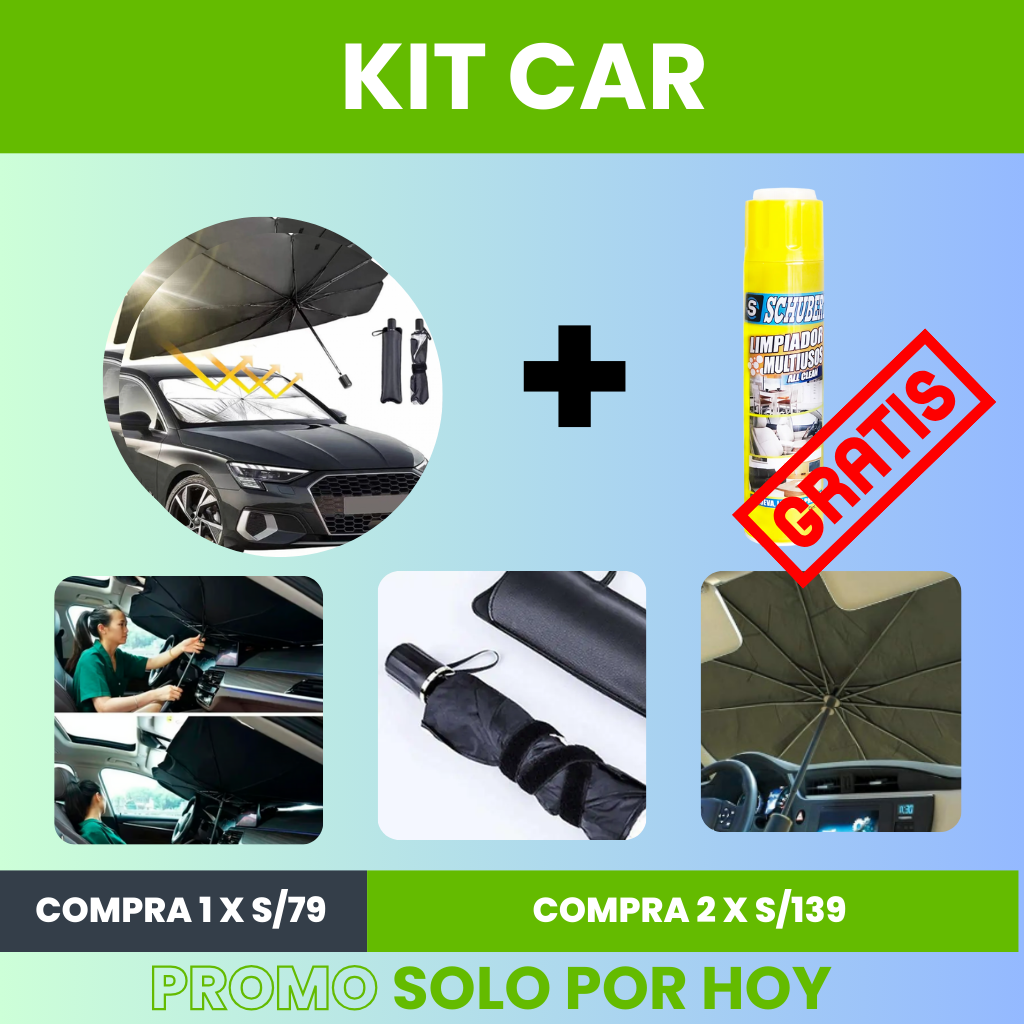 KIT CAR (Limpiador Multiusos + Protector Solar) | ENVÍO GRATIS