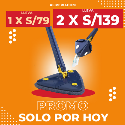 Trapeador 360° Ajusttable Triangular| DELIVERY GRATIS