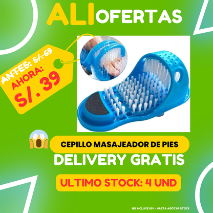 CEPILLO MASAJEADOR DE PIES | ENVÍO GRATIS ⭐