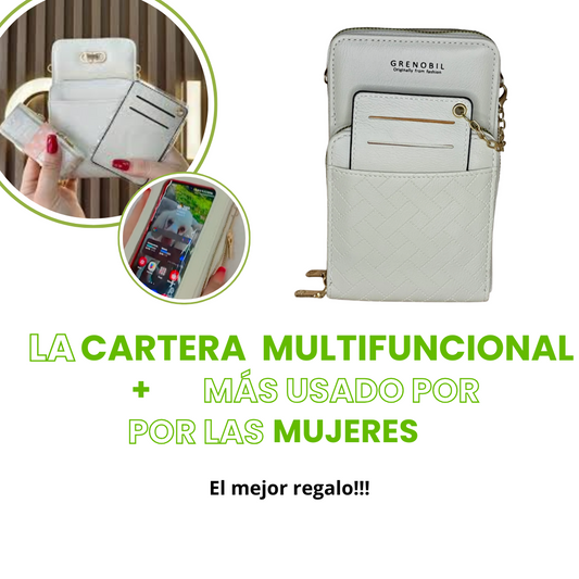 OFERTA CARTERA MULTIFUNCIONAL BLANCA| Envio gratis