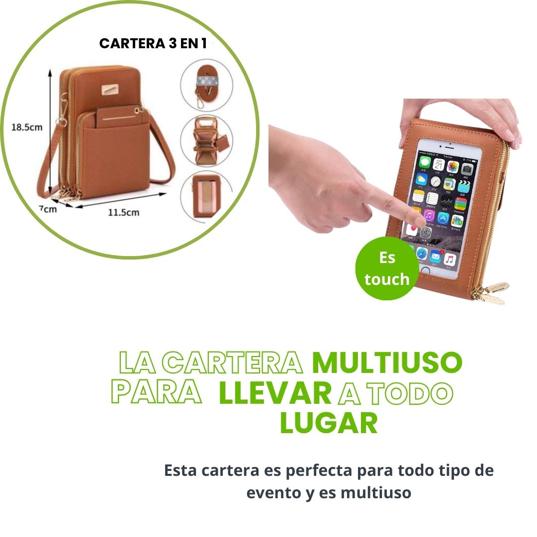 Cartera Multifuncional Marron Vip