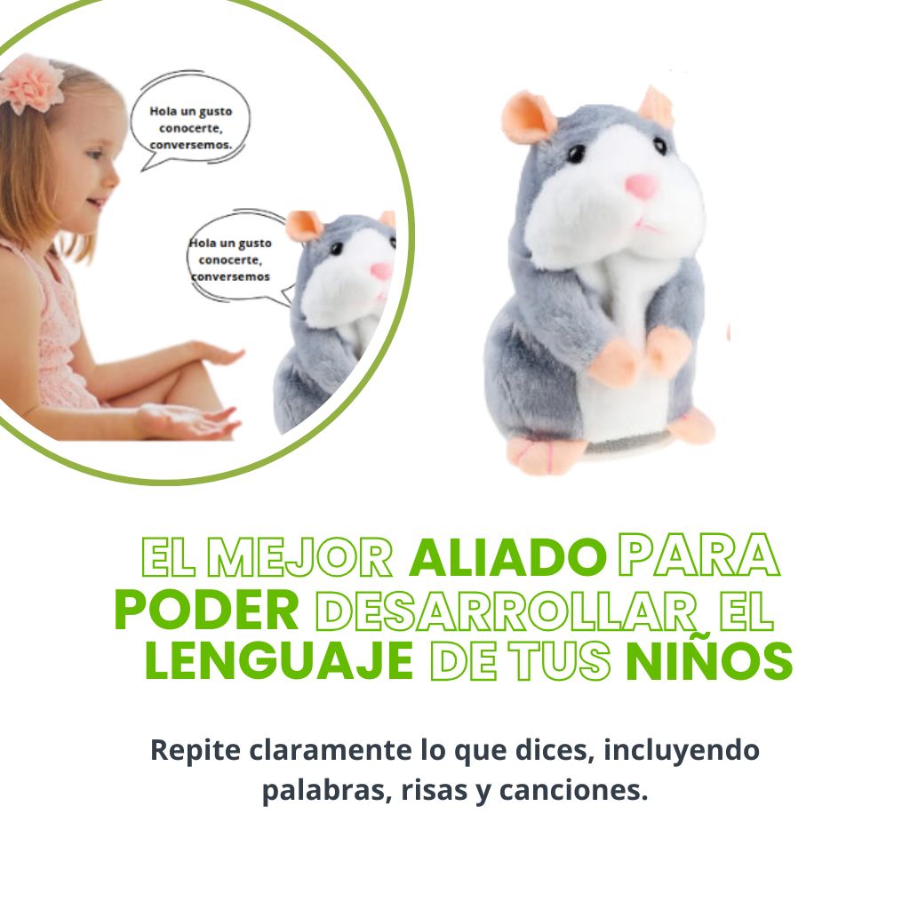 CUY HAMSTER PLOMO HABLADOR INTERACTIVO| ENVÍO GRATIS