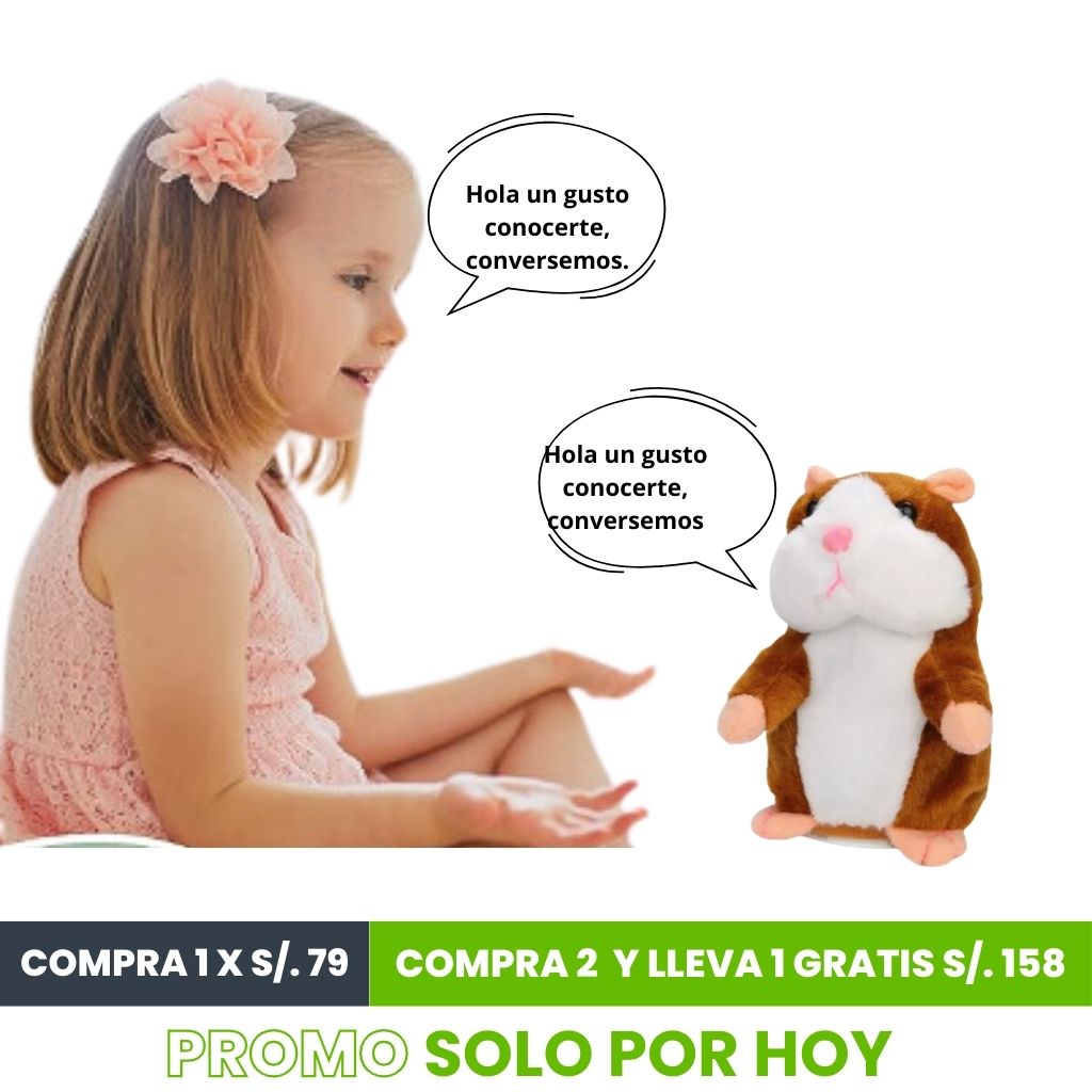 CUY HAMSTER PLOMO HABLADOR INTERACTIVO| ENVÍO GRATIS