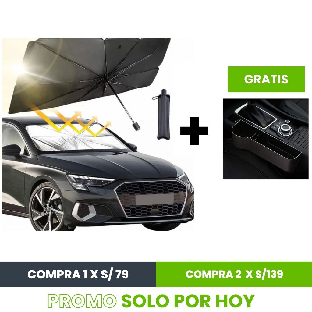 ULTRA PROTECTOR SOLAR CAR + PORTA ASIENTO | ENVÍO GRATIS